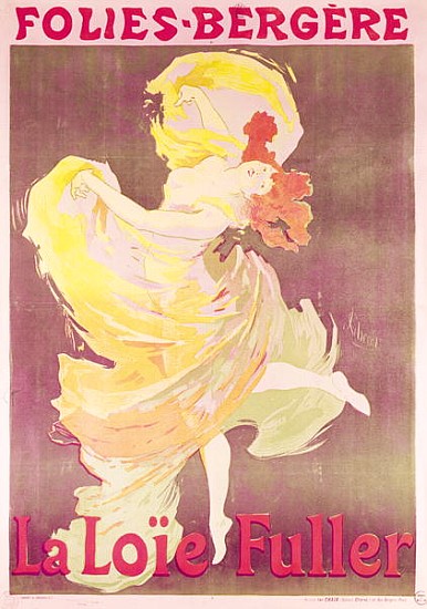 Poster advertising Loie Fuller (1862-1928) at the Folies Bergeres de Jules Chéret