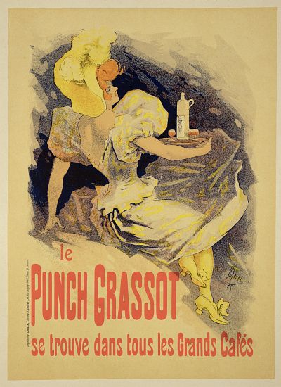 Reproduction of a poster advertising 'Punch Grassot' de Jules Chéret