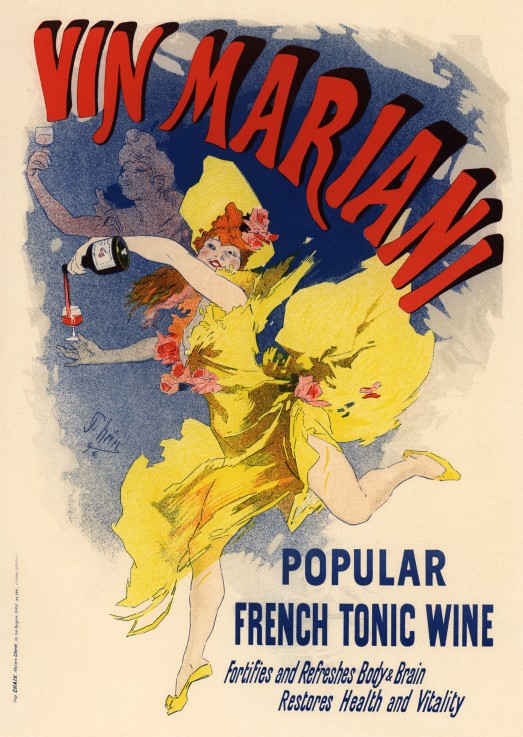 Advertising Poster for Wine Mariani de Jules Chéret