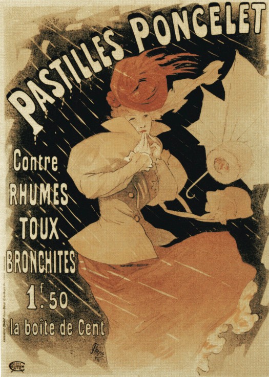 Advertising Poster for Pastilles Poncelet de Jules Chéret