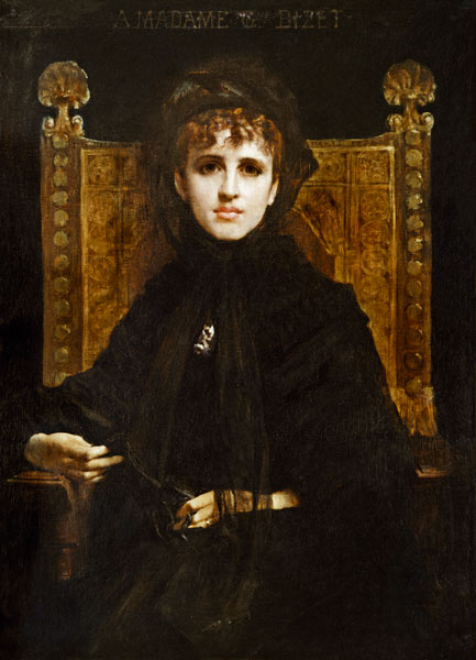 Portrait of Madame Georges Bizet (1849-1926) de Jules Elie Delaunay