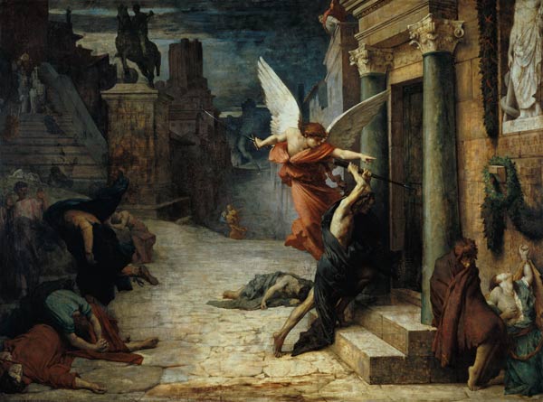 The plague in Rome (La Légende dorée or Légende de de Jules Elie Delaunay