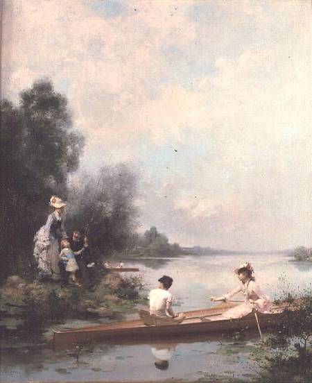 Boating on the River de Jules Frederic Ballavoine
