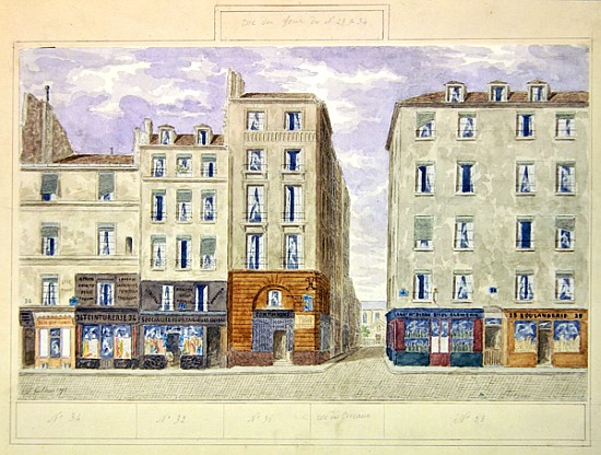 No.28 to No.34 rue du Four, Paris, France de Jules Gaildrau