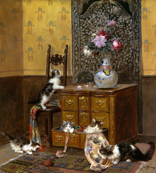 Playful Kittens de Jules Leroy