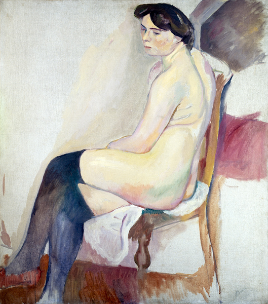 Nude with Black Stockings de Jules Pascin