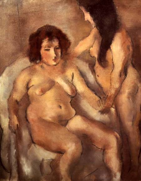 Two Nude Women (The Bordello) de Jules Pascin
