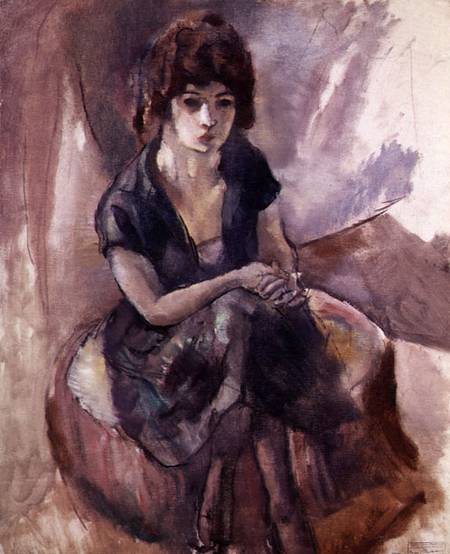 Seated Young Woman de Jules Pascin