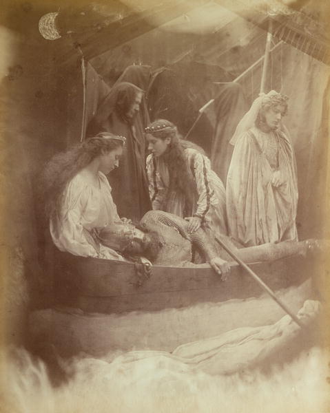 The Passing of King Arthur, Illustration from ''Idylls of the King'' by Alfred Tennyson (1809-1892)  de Julia Margaret Cameron