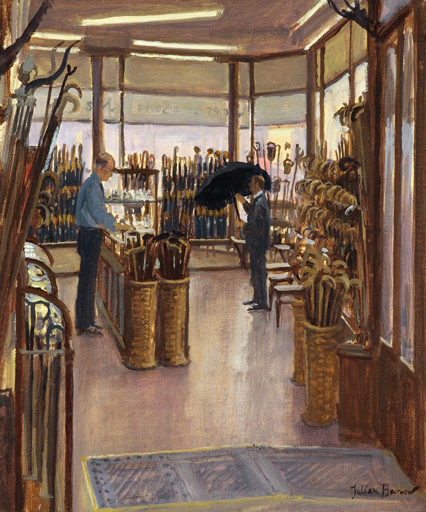 The Brolly Shop, Holborn (oil on canvas)  de Julian  Barrow