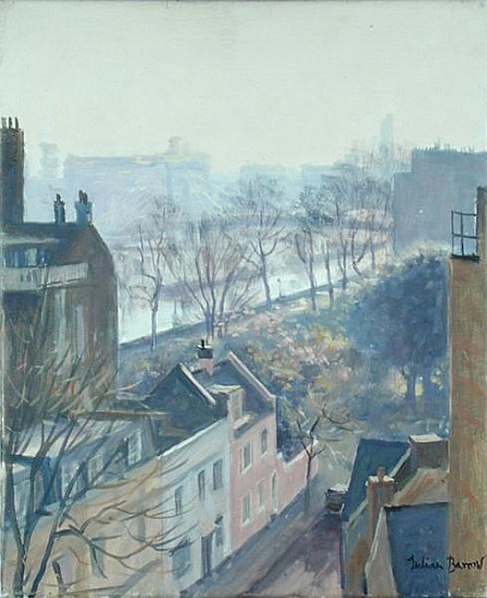 Chelsea Embankment from Tite Street (oil on canvas)  de Julian  Barrow