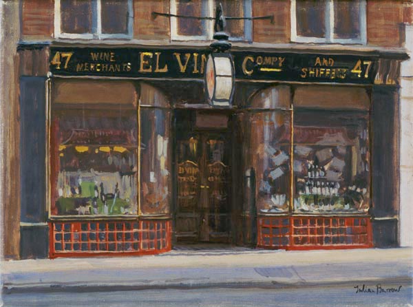 El Vino''s, Fleet Street (oil on canvas)  de Julian  Barrow