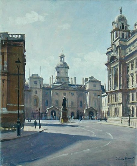 Horseguards from Whitehall (oil on canvas)  de Julian  Barrow