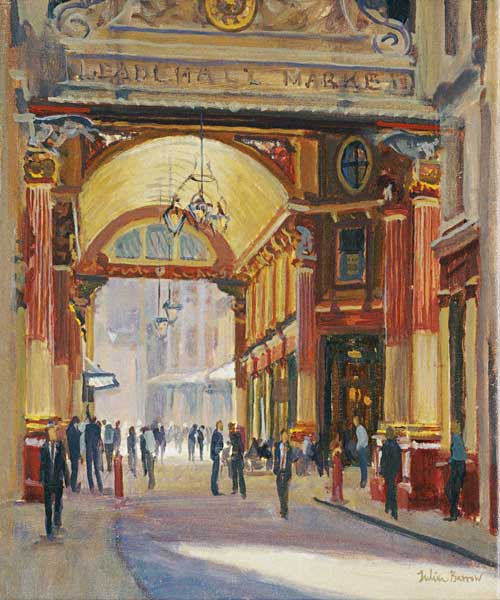 Leadenhall Market - the Crossroads (oil on canvas)  de Julian  Barrow