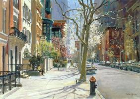 East 70th Street, New York, 1996 (oil on canvas) 