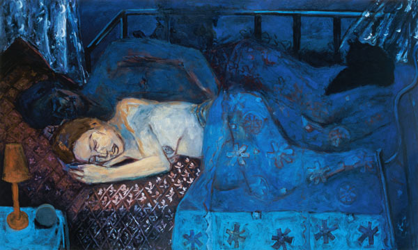 Sleeping Couple, 1997 (oil on canvas)  de Julie  Held