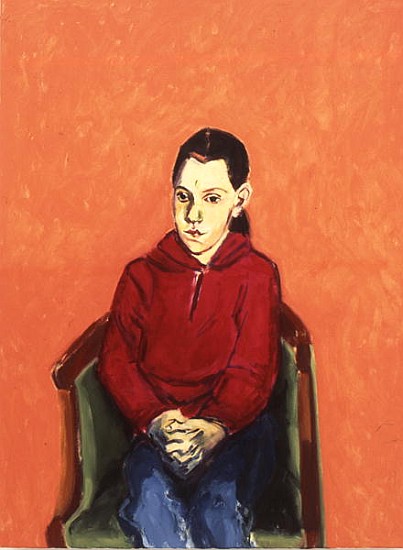 Portrait of a Girl (oil on canvas)  de Julie  Held