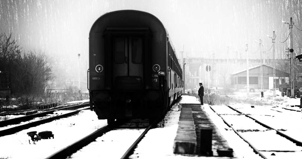 Railway station winter scene de Julien Oncete