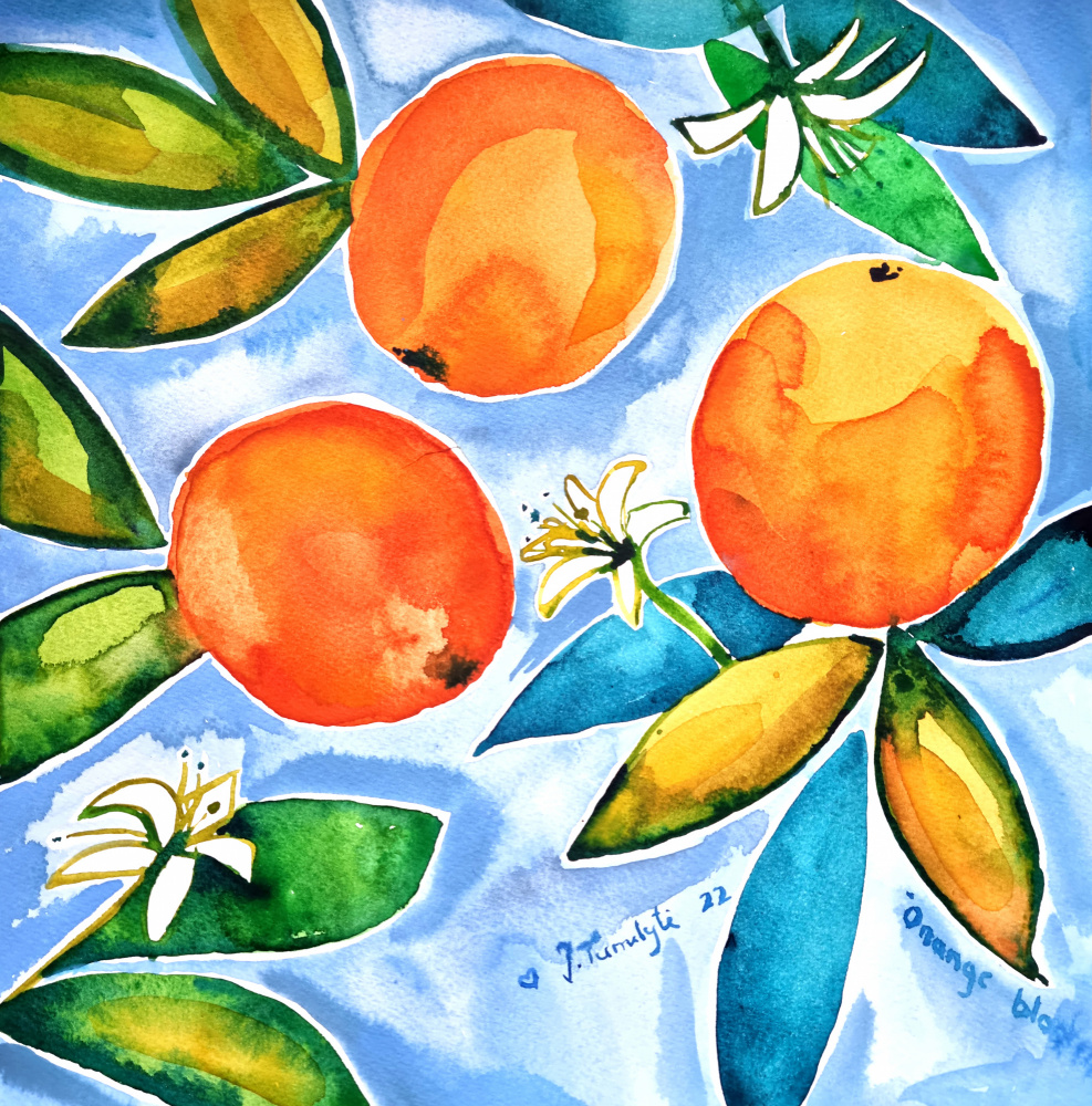Oranges Blooming de Julija Belickienė