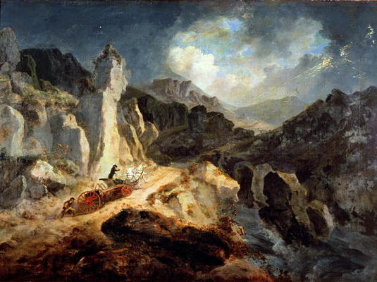 Phaeton in a Thunderstorm, 1798 (oil on canvas) de Julius Caesar Ibbetson