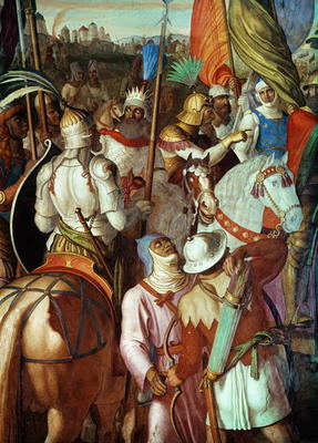 The Saracen Army outside Paris, 730-32 AD de Julius Schnorr von Carolsfeld