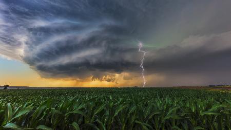 Supercell with Lightening