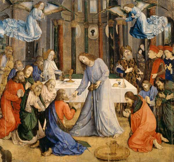 The Last Supper or, The Communion of the Apostles de Juste  de Gand