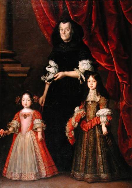 Ferdinando II (1610-70) Grand Duke of Tuscany and Maria Ludovica de' Medici with the Governess de Justus Susterman