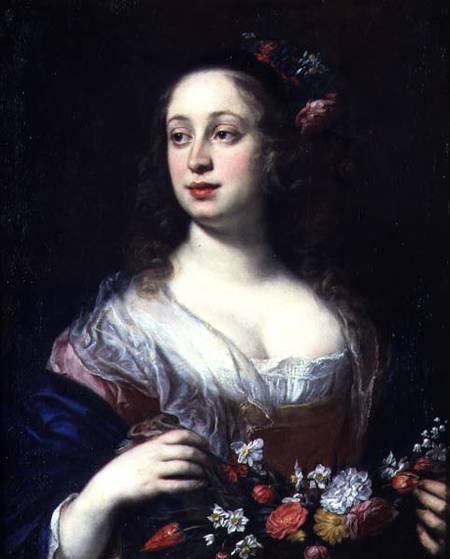 Portrait of Vittoria della Rovere dressed as Flora de Justus Susterman