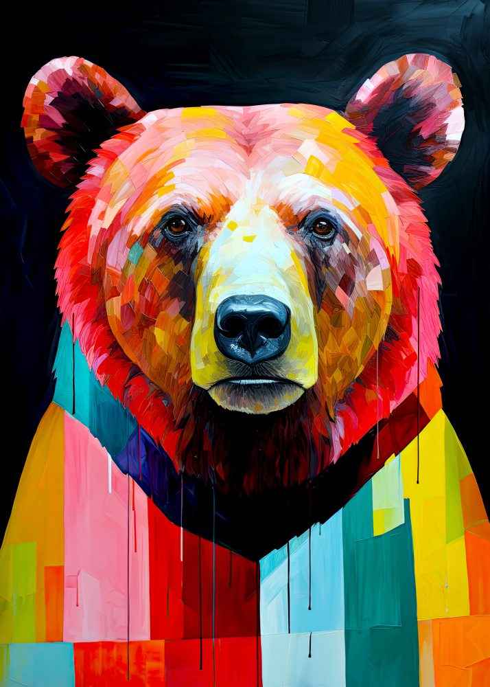 Bear animal art #bear de Justyna Jaszke
