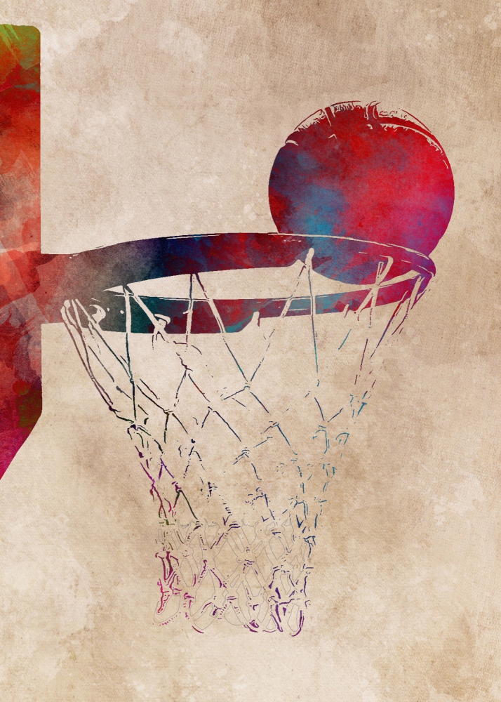 Basketball Sport Art 3 de Justyna Jaszke