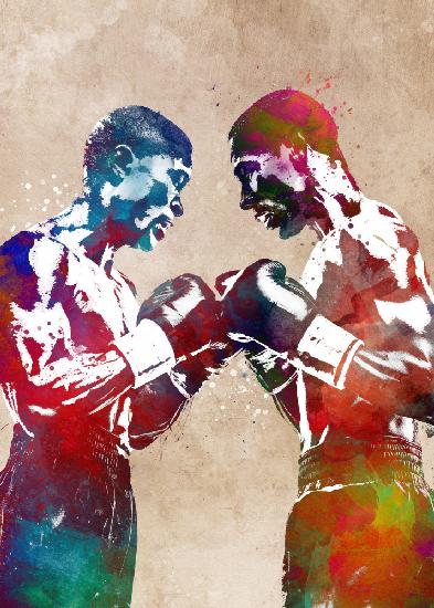 Boxing sport art