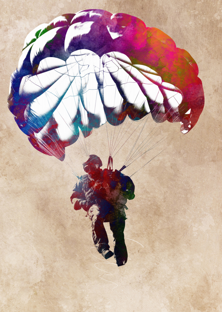 Paratrooper sport art de Justyna Jaszke