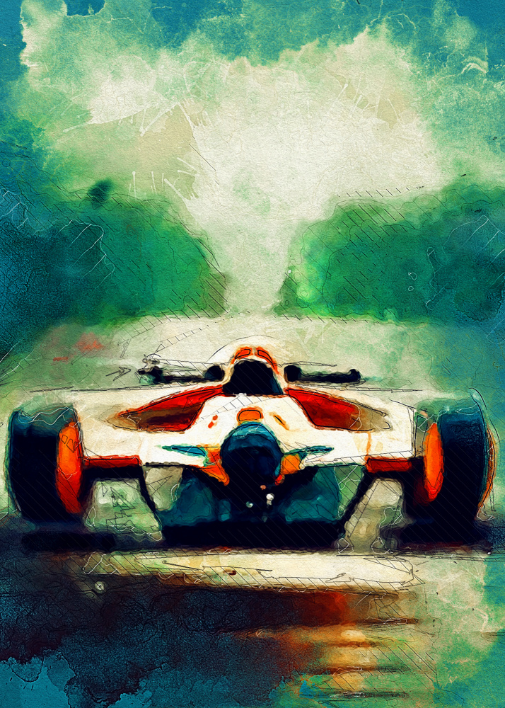 Formula 1 sport art de Justyna Jaszke