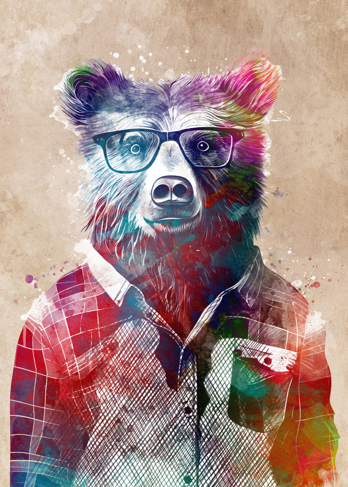 Hipster Bear de Justyna Jaszke