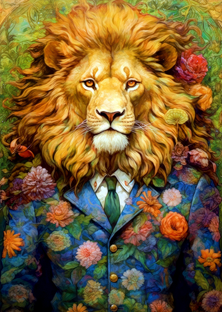 Lion animal art #lion de Justyna Jaszke
