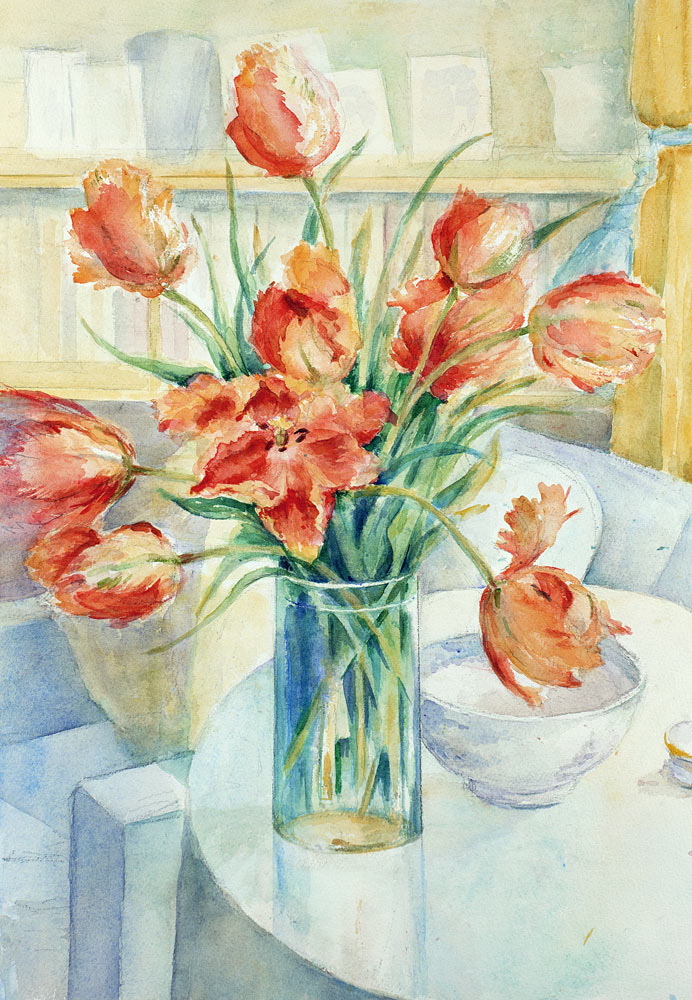 Artist''s Tulips in the Drawing Room  de Karen  Armitage
