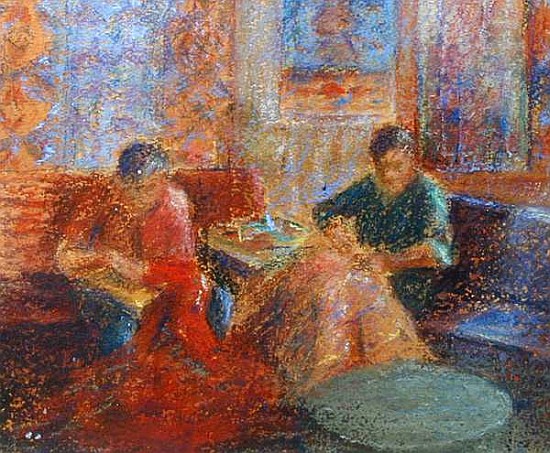 Carpet Factory in Morocco, 2000 (pastel on paper)  de Karen  Armitage