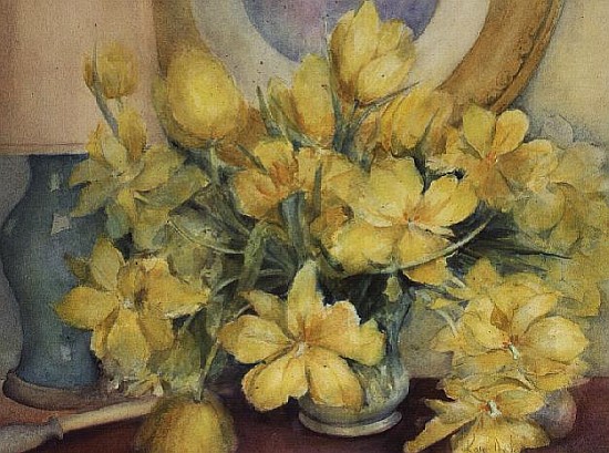 Double Yellow Tulips  de Karen  Armitage