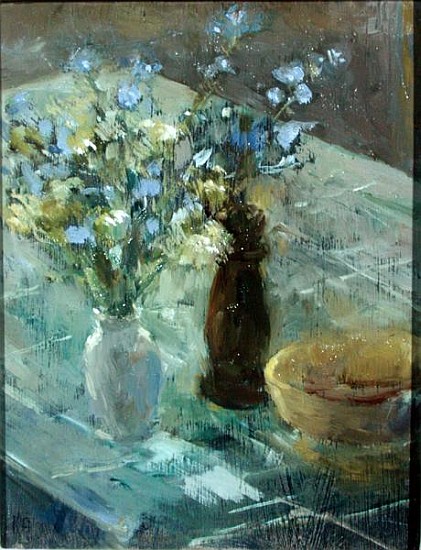 Myosotis Bleu, 2002 (oil on canvas)  de Karen  Armitage