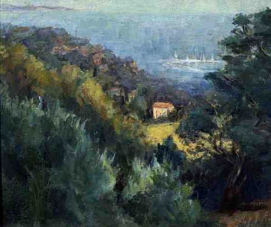 View over Porto Ercole, 1996 (oil on canvas)  de Karen  Armitage
