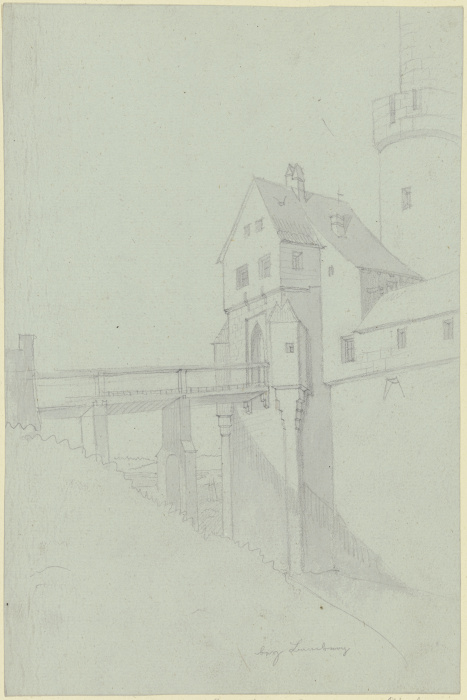 Schloßeingang mit Brücke bei Bamberg de Karl Ballenberger