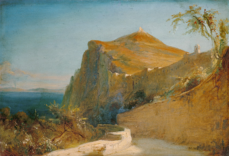 Rock of Tiberius, Capri de Carl Eduard Ferdinand Blechen