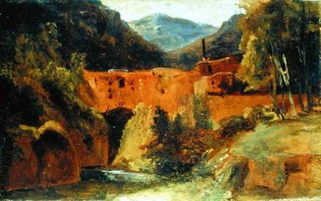 Molino en el valle cerca de Amalfi de Carl Eduard Ferdinand Blechen
