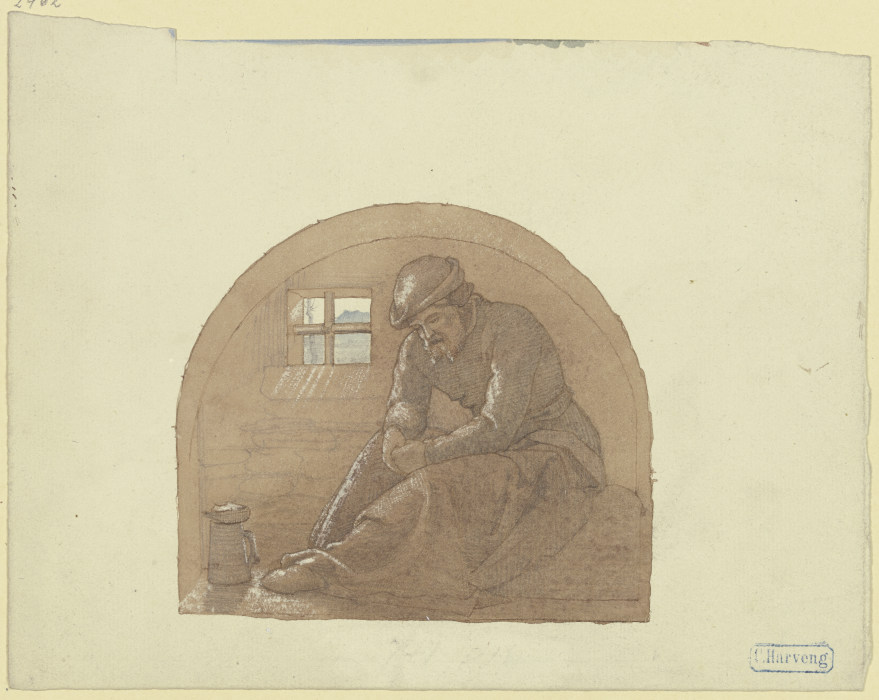 Old man in prison de Karl Friedrich Harveng
