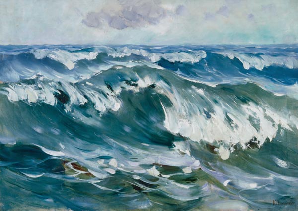 Die Welle (Meeresbrandung) de Karl Hagemeister