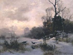 Crows in a Winter Landscape
