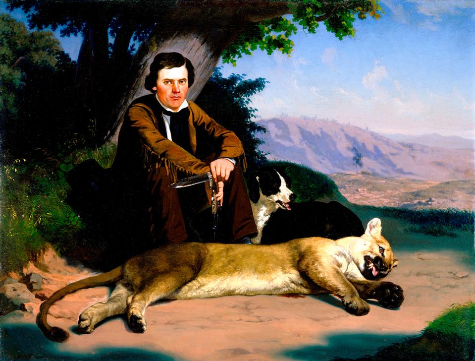 Peter Quivey and the Mountain Lion de Karl Nahl