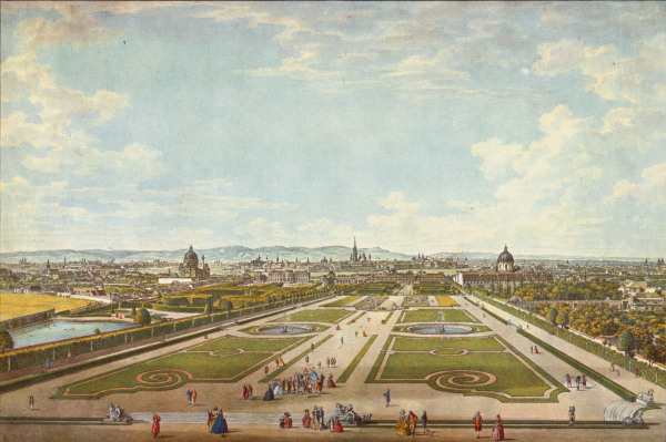 Vienna , View from Upper Belvedere de Karl Schütz