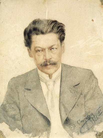 Portrait of the composer Anton Arensky (w/c on cardboard) de Karl Tavaststjerna